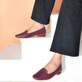 THE MINIMALIST - Cherry Sorbet Loafer Heels